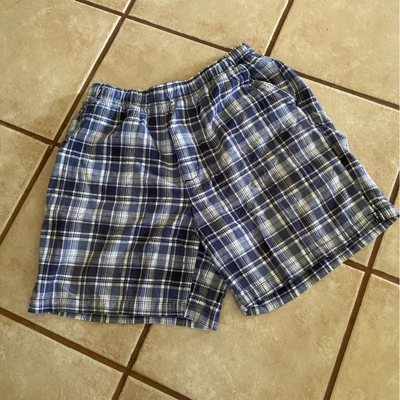 Basic Editions Other - (A13) Blue Plaid Men's Shorts with Pockets Size Medium Basic Edition
